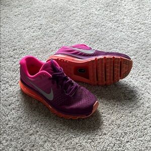 Nike Women's Purple and Pink Running Shoes